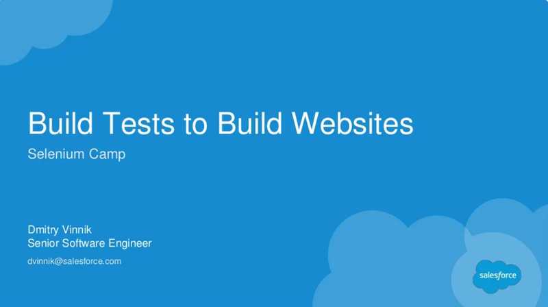 Building Tests to Build Websites