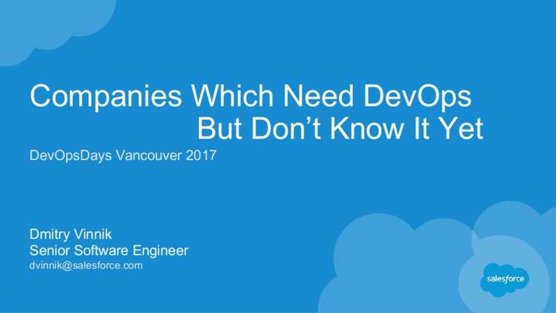 Companies Which Need DevOps But Don`t Know About It
